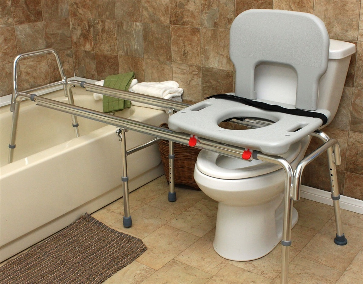 Eagle Health 77993 - Toilet-to-Tub Sliding Transfer Bench (XXLong)