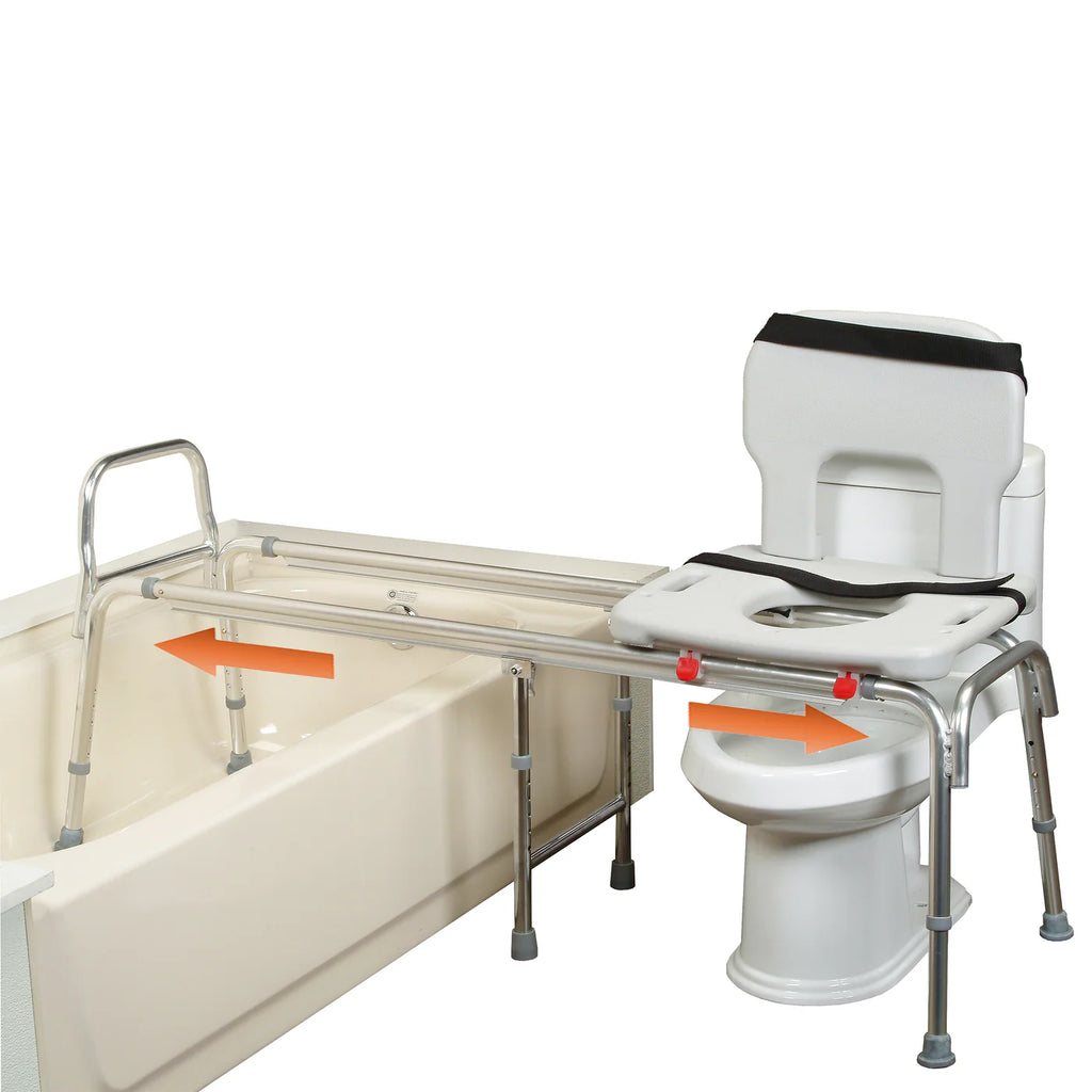 Eagle Health 77993 - Toilet-to-Tub Sliding Transfer Bench (XXLong)