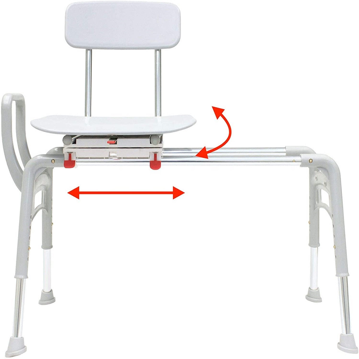 Eagle Health 78668 - Swivel & Sliding Ergo Transfer Bench, Tool Free