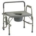 Nova Medical Heavy Duty Commode with Drop-Arm And Extra Wide Seat