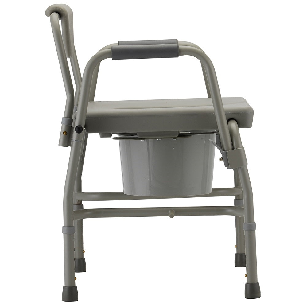 Nova Medical Heavy Duty Commode with Drop-Arm And Extra Wide Seat