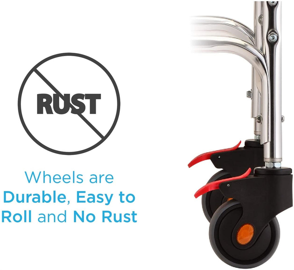 NOVA Lightweight Rolling Shower Commode Chair