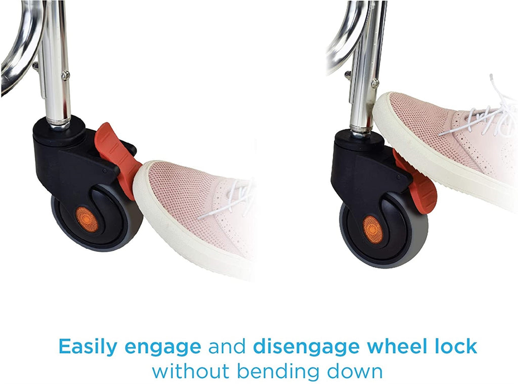 NOVA Lightweight Rolling Shower Commode Chair