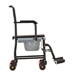 Nova Drop-Arm Transport Chair Commode