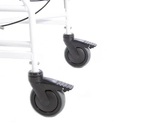 ActiveAid 922 Rehab Folding Shower Commode Chair with Self Propel