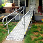 Roll-A-Ramp 30-Inch Modular Ramp w/ one Side Loop End Handrail