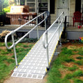 Roll-A-Ramp 30-Inch Modular Ramp w/ Both Side Loop End Handrail