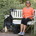 Carex Folding Trio Rolling Walker 3-Wheeled Rollator