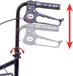 Carex Folding Trio Rolling Walker 3-Wheeled Rollator