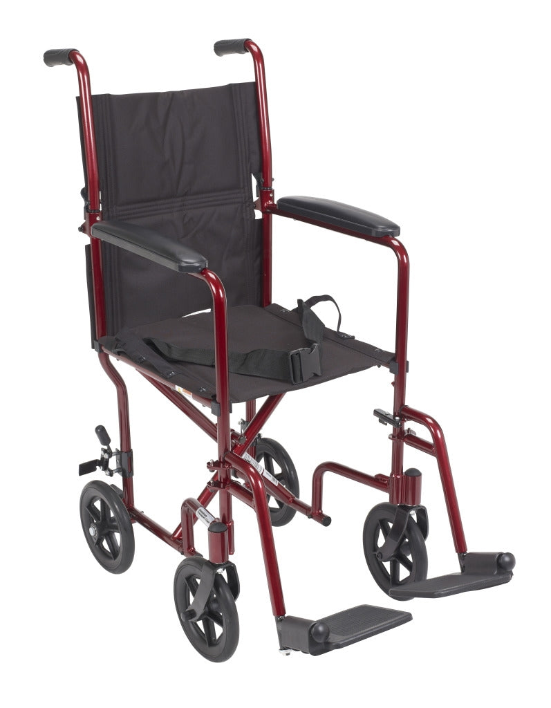 Drive Aluminum Transport Chair With Swing-Away Footrests