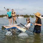 Beach Wheelchair Made with Balloon Tires and Rotating Casters - Wheeleez Sandcruiser