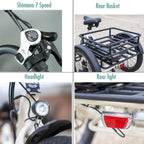 EMOJO Bull 8.5" Low Step Through Electric Tricycle