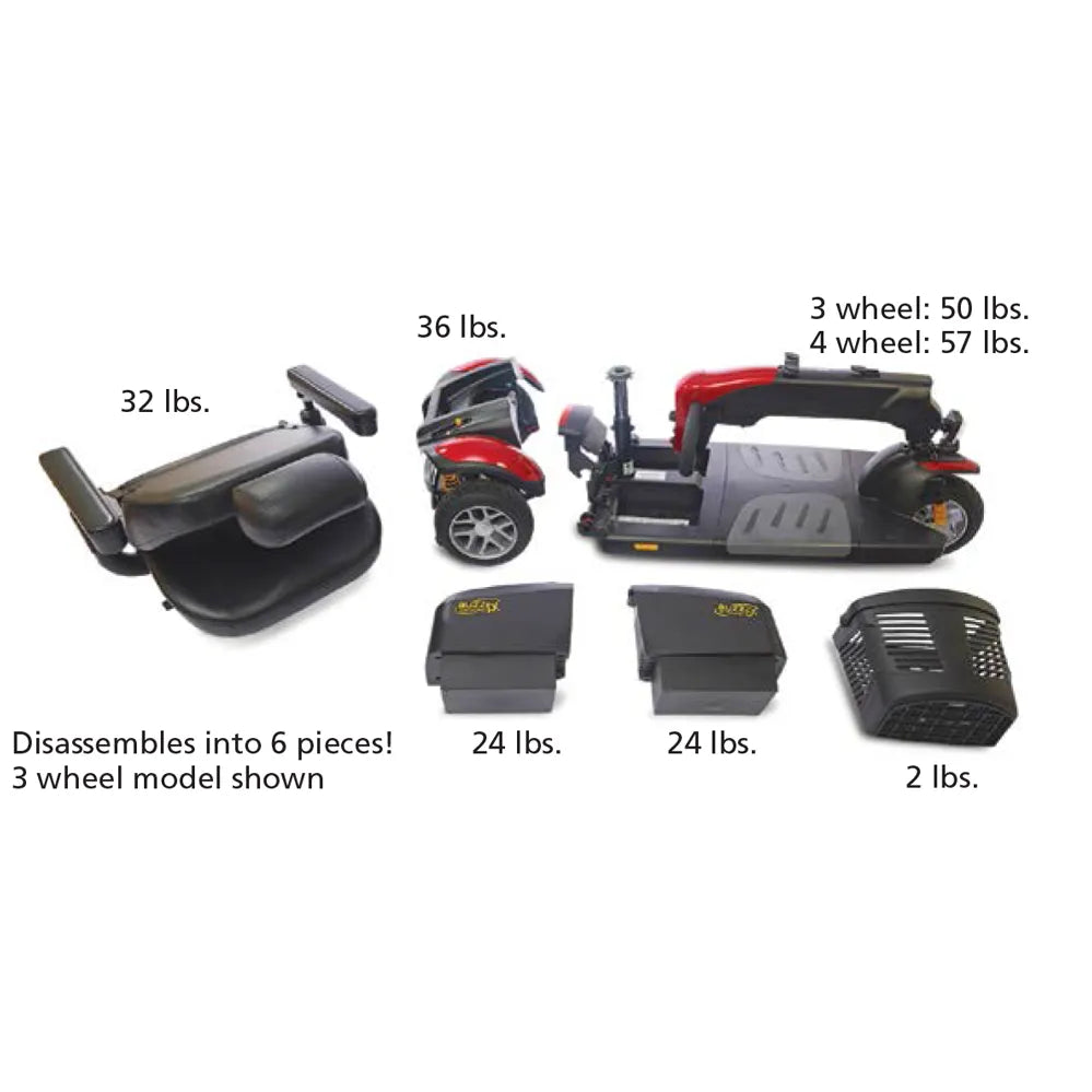 Buzzaround LX 4-Wheel Mobility Scooter