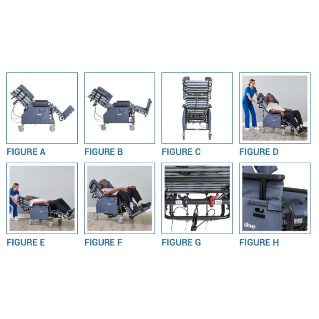 Rose Comfort Max Tilt Recline Geri Chair