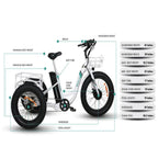 Emojo 500W Caddy Step Through Electric Trike