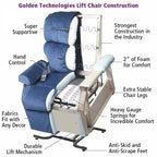 Golden Cambridge PR-401 3-Position Lift Chair | Biscuit Back