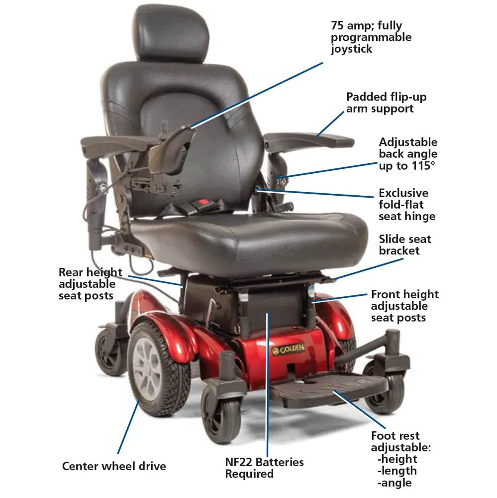 Golden Compass HD Heavy Duty/High Power Wheelchair