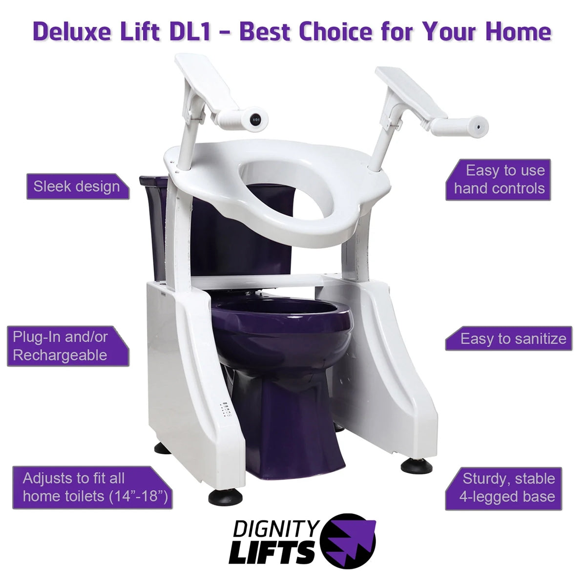 Dignity Lifts - Deluxe Toilet Lift - DL1