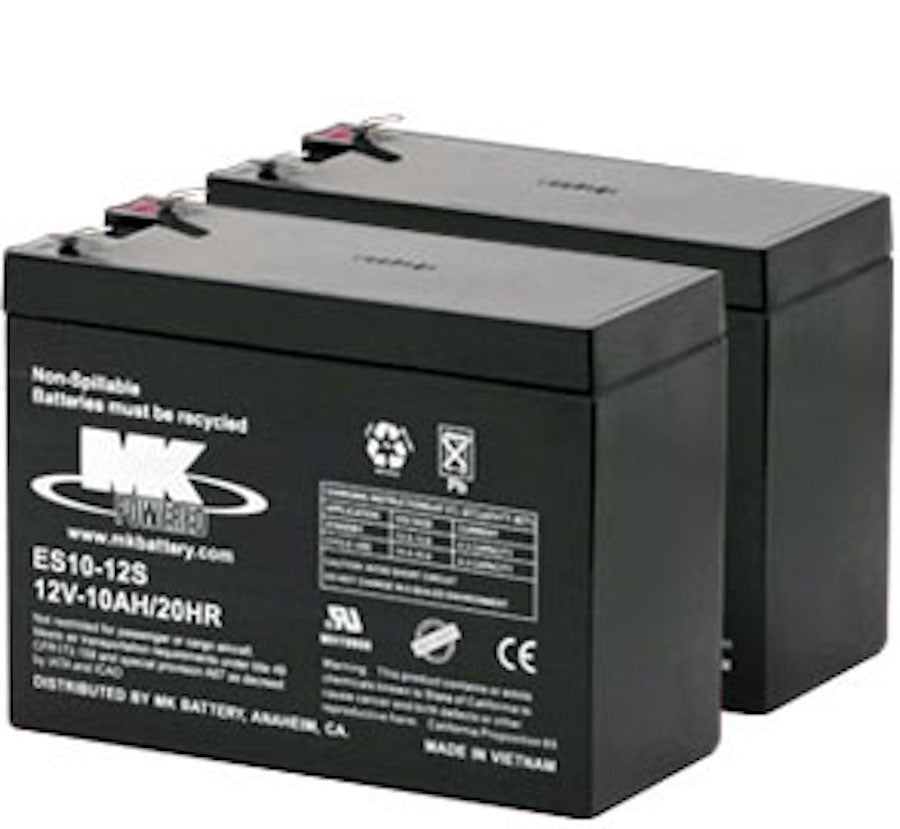 MK - 12V 10AH Sealed AGM (2) Batteries