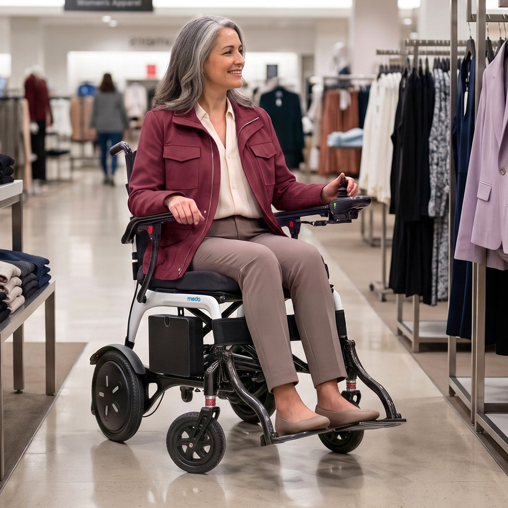 WHILL Modo Breeze Carbon Fiber Lightweight Folding Power Wheelchair