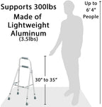 Carex Folding Hemi Walker