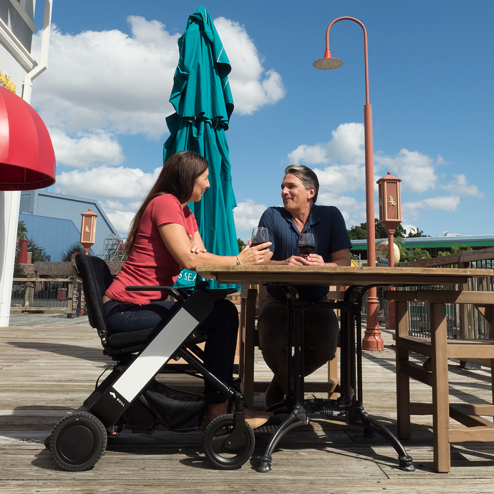 WHILL Model Fi Folding Travel Power Wheelchair