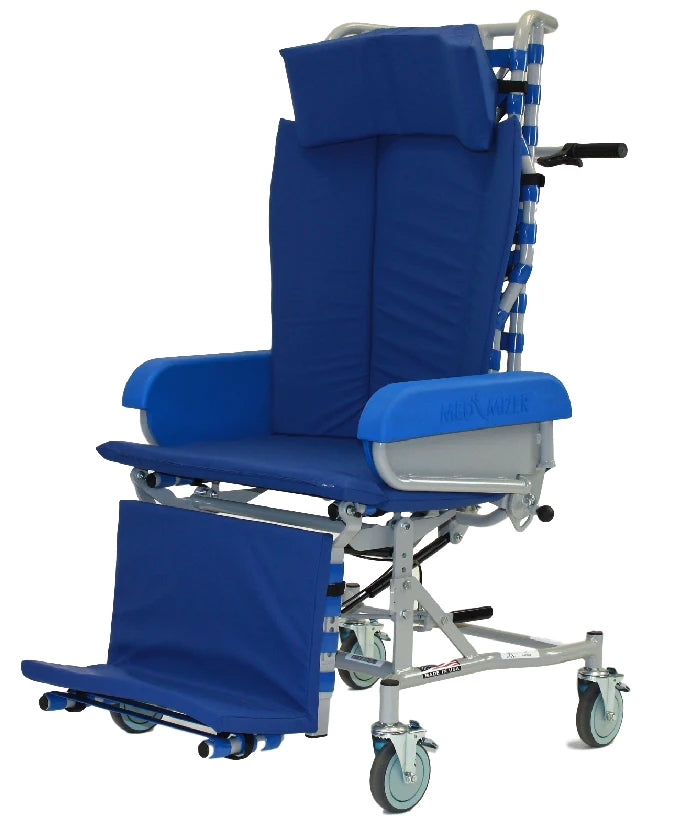 Med-Mizer FlexTilt Tilt-In-Space Transport Chair For Safe Patient Transferring