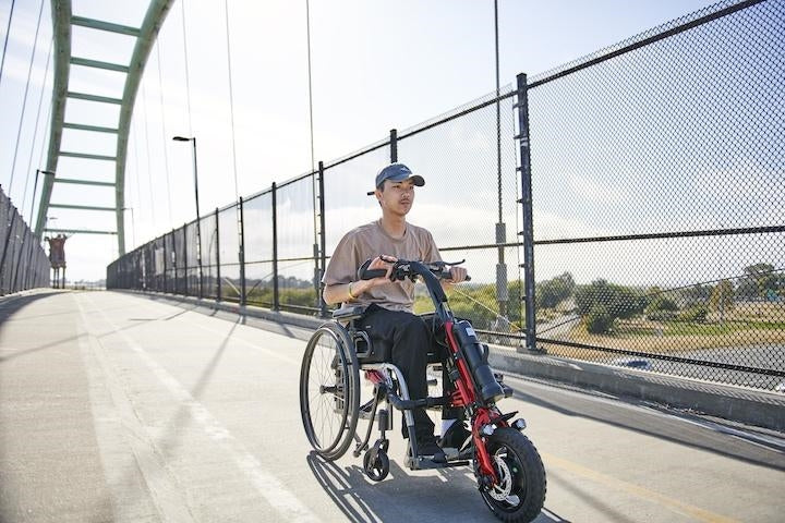 Firefly 2.5 Wheelchair Power Assist Device from Rio Mobility