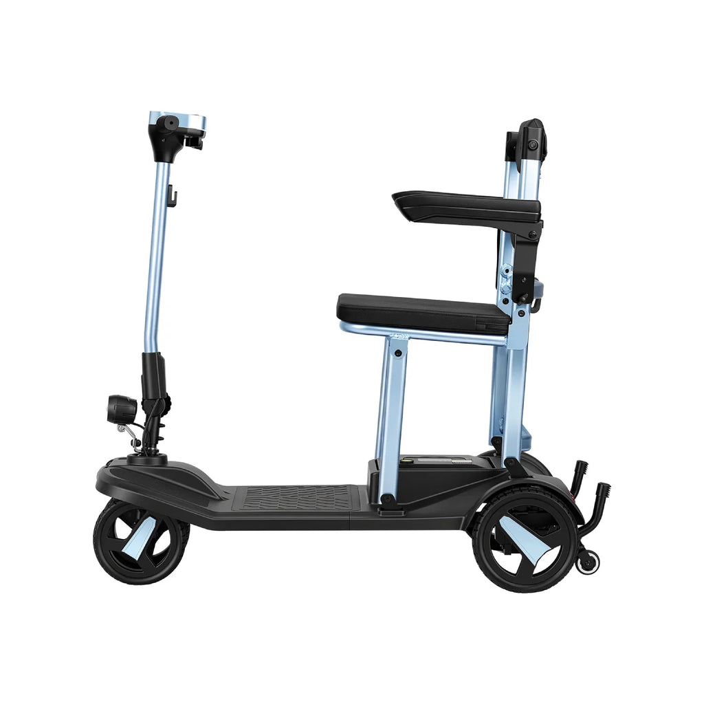 SCOOTNGO FLEXI 3-Wheel Smart Folding Travel Scooter — 42 lb