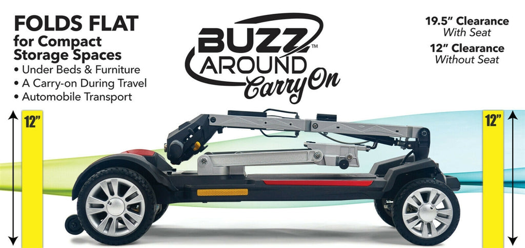 Golden GB120 Buzzaround CarryOn 4 Wheel Travel Scooter