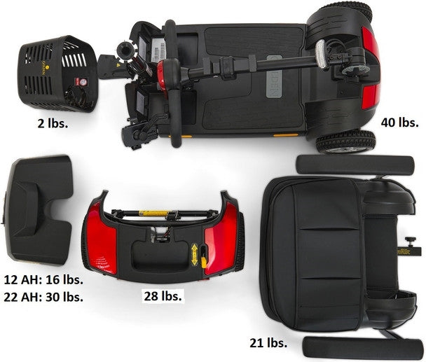 Golden GB124A-SHZ Buzzaround XLS HD 4-Wheel Scooter