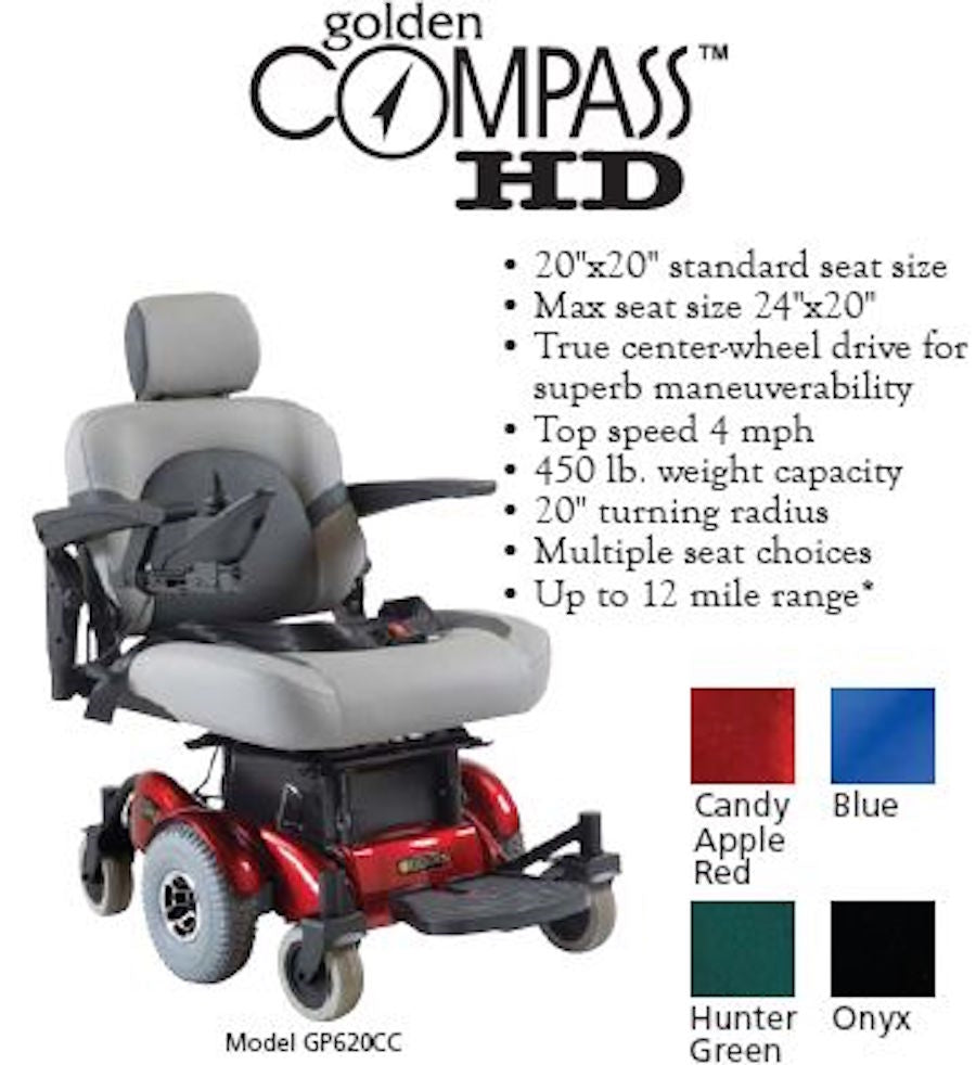 Golden Compass HD Heavy Duty/High Power Wheelchair