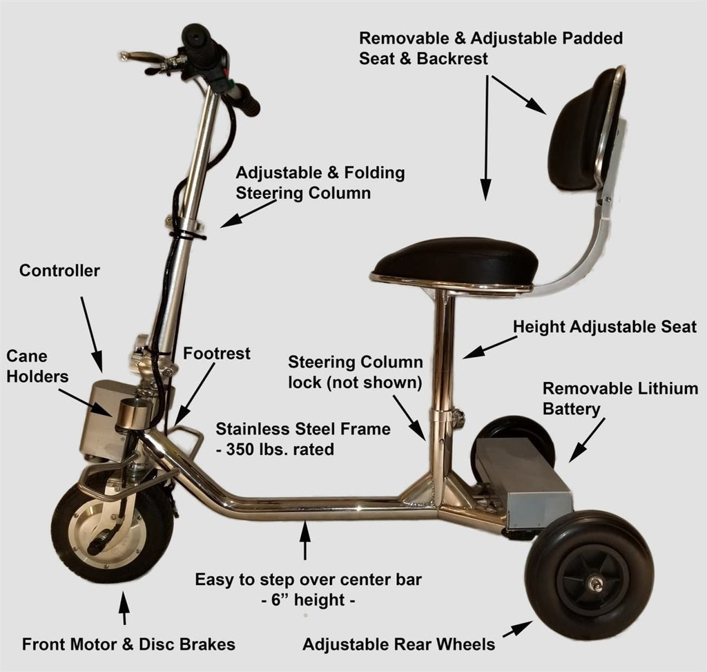 HandyScoot Lightweight Foldable Travel Scooter