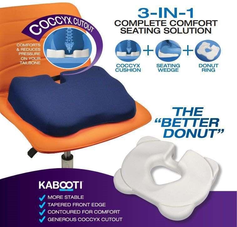 Kabooti Orthopedic Coccyx Seat Cushion