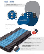 Invacare microAIR MA500 Alternating Pressure Low Air Loss Mattress with Pump
