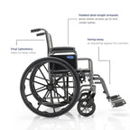 Invacare Essentials EX1 Manual Wheelchair