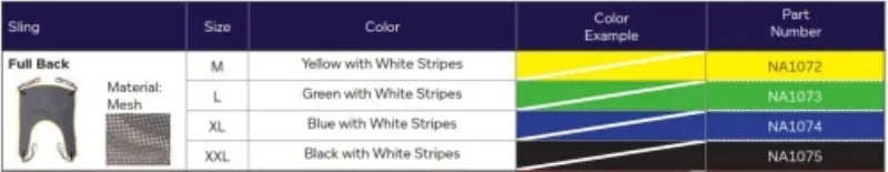 Hoyer 6-point Full Back Padded Bariatric Lift Sling