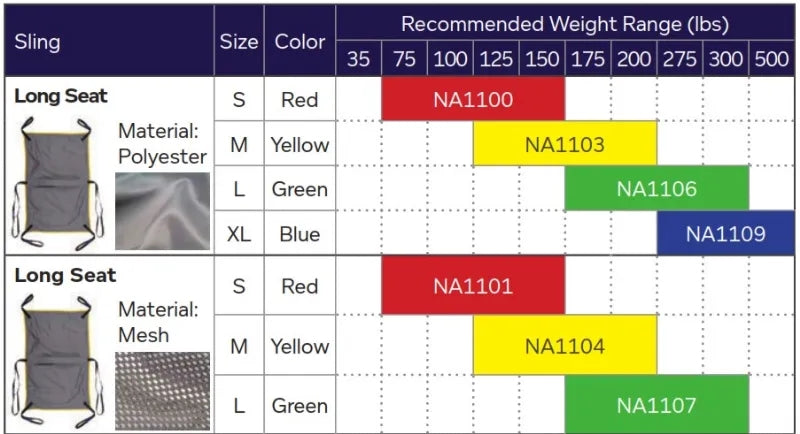 Hoyer Long Seat 6-Point Loop Style Sling