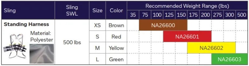 Hoyer Loop Style 6-Point Standing Harness Sling