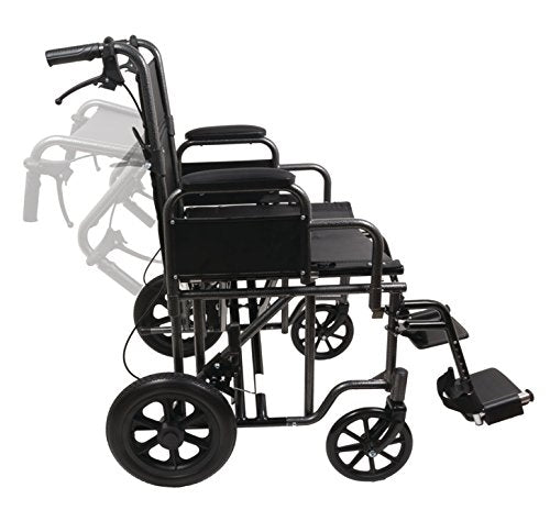 Probasic PB9500BK Heavy-Duty Bariatric Transport Chair