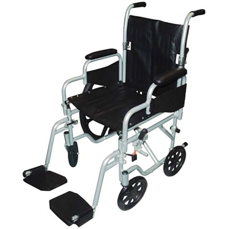 Drive Medical Poly Fly Lightweight Transport Chair - Wheelchair Combo