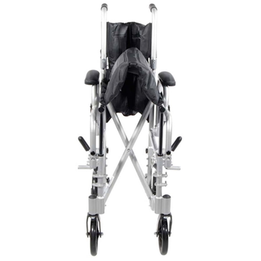 Drive Medical Poly Fly Lightweight Transport Chair - Wheelchair Combo