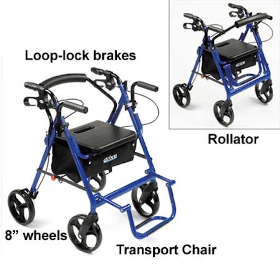 Drive Duet Rollator/Transport Chair