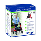 Drive Nitro 4 Wheel Rollator - Tall Height