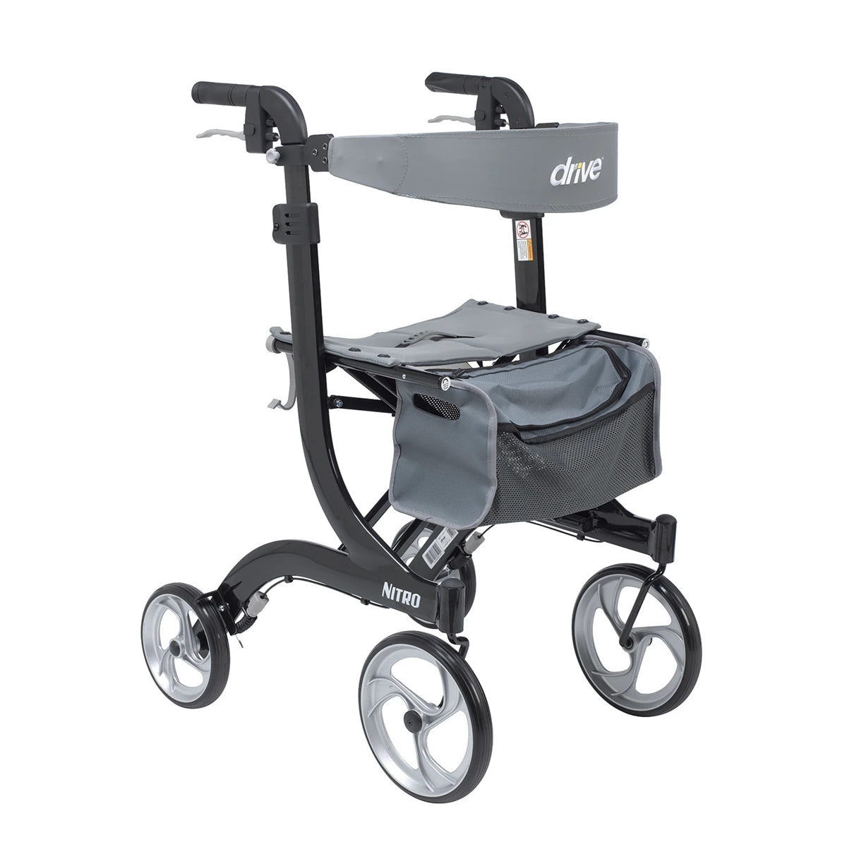 Drive Nitro 4 Wheel Rollator - Tall Height