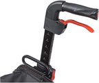 Drive Medical Nitro 3 Euro-Style Rollator Walker with Wheels, Red
