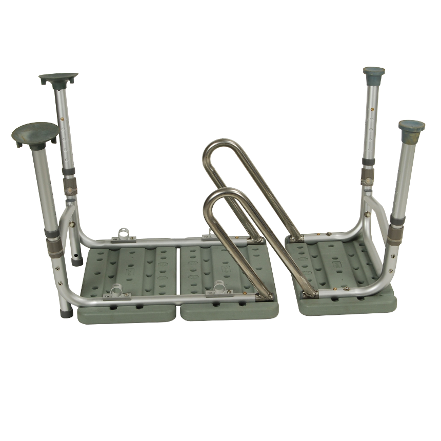 Drive Medical Splash Defense Transfer Shower Bench with Curtain Guard