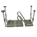 Drive Medical Splash Defense Transfer Shower Bench with Curtain Guard