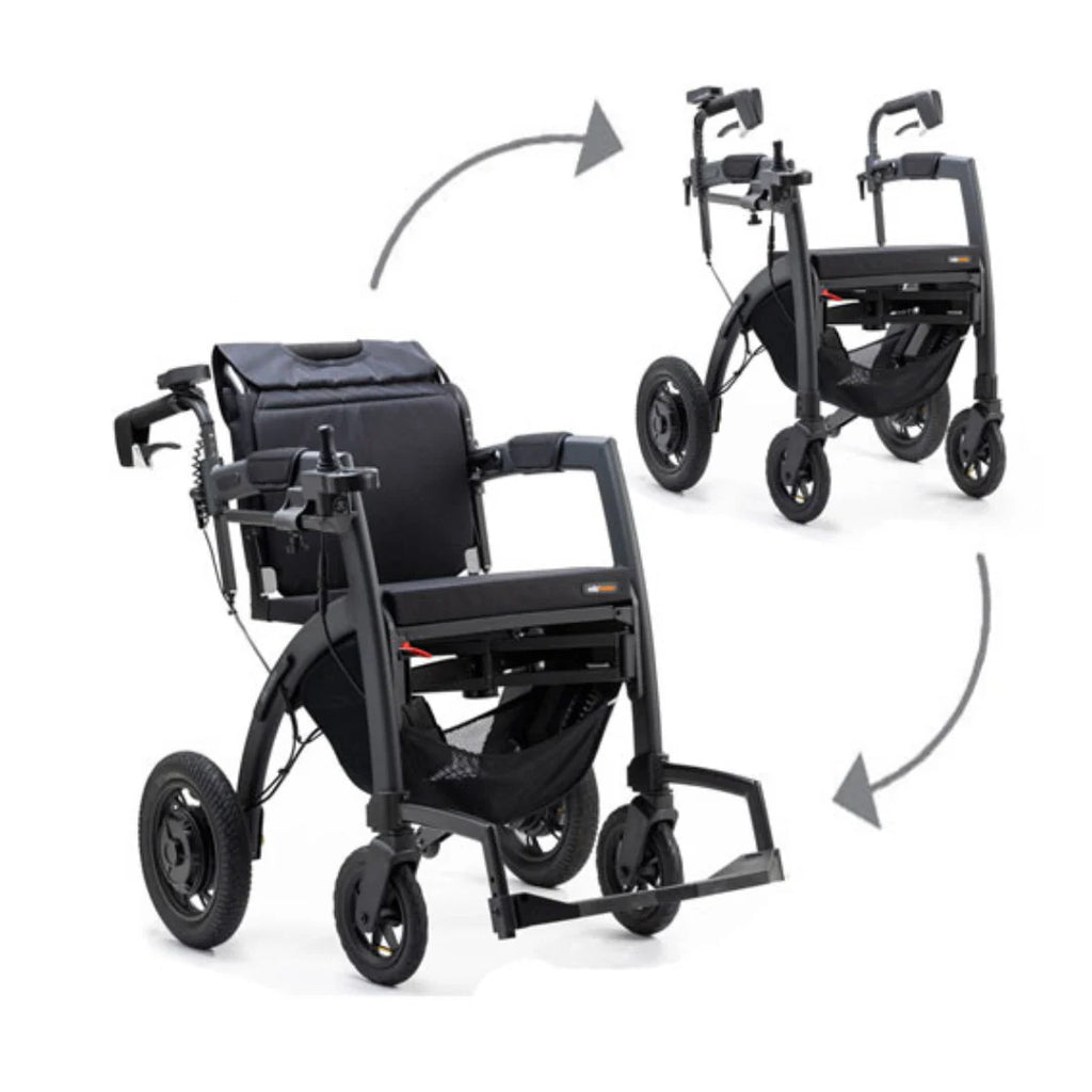 Rollz Motion Electric 3-in-1 Rollator, Transport Chair & Powerchair