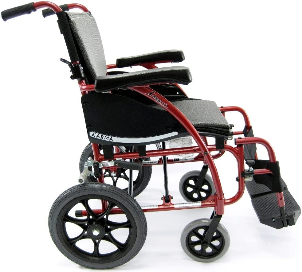 Karman S-Ergo 115-TP Folding Transport Wheelchair